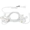 New-Lamps Cordoniera 10 portalampade E27 L.10m prolungabile per uso esterno e interno colore bianco