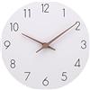 ACCSHINE Orologio da parete in legno MDF 25cm senza ticchettio, silenzioso, moderno, al quarzo, grande, funzionamento a batteria, facile da leggere, per camere, casa, cucina, camera da letto, ufficio,