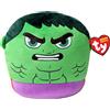 Ty Squishy Beanies Collezione Marvel, Hulk, Tutti i Tuoi Eroi Preferiti a Forma di Morbido Cuscino di Peluche da Collezionare, Idea Regalo per Grandi e Piccini 22 cm T39252