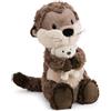 NICI Peluche Lontra Ophelio con Teddy 7 cm Lavorato a Maglia 25 cm - Morbido e Tenero, Idea Regalo | 63237