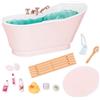 OG DOLLS Our Generation - Set bagno e bolle - Accessori per bambole da 46 cm - Set vasca da bagno - Suoni d'acqua - Gioco di finzione - Giocattolo per bambini dai 3 anni in su
