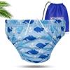 KIDVERSE Pannolini da nuoto per neonati da 1 a 2 anni - pannolini da nuoto riutilizzabili e delicati sulla pelle per neonati - pannolini da nuoto con borsa per il trasporto