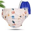 KIDVERSE Pannolini da nuoto per neonati fino a 6 mesi - pannolini da nuoto riutilizzabili e delicati sulla pelle per neonati - pannolini da nuoto con borsa per il trasporto