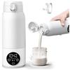 Anluomafuy Scaldabiberon Elettrico Portatile,Scalda Biberon Neonato Senza Fili 500ml, Scaldabiberon da Viaggio per Latte e Acqua, Riscaldamento Veloce, Temperatura Regolabile, Ricarica USB, Senza BPA