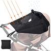 GeeRic Parasole per Passeggino, GeeRic Universale UV50+ Telo Parasole per Carrozzina con Finestra Copertura Impermeabile Pieghevole Portatile Tetto di Protezione Solare per Passeggino con Borsa Nero