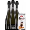 3 Prosecco DOC Treviso Millesimato Bernabei + Amica Chips BBQ Alfredo's 3 x 130gr - Bollicine