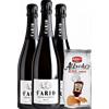 3 Franciacorta DOCG Fario Brut + Amica Chips BBQ Alfredo's 3 x 130gr - Bollicine