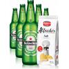Heineken da 24 x 33cl + Amica Chips Sale Marino Alfredo's 3 x 150gr - Birre