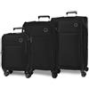 MOVOM Atlanta Set di valigie, taglia unica, Nero, Taglia unica, Set di valigie