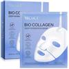 CiAIplw Maschera Viso al Collagene, Idratazione Intensa, Migliora l'elasticità, Anti-invecchiamento e Ringiovanimento, Riduce le Linee Sottili e le Rughe, Minimizzare i Pori, Migliorare l'elasticità, 6 pezzi