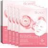 CiAIplw Maschera Viso Idratante al Collagene, Riduce le Linee Sottili e le Rughe, Minimizza i Pori, Migliora l'elasticità, Migliora l'elasticità, Maschera Idrogel Lenitiva e Idratante Notturna, 4 pezzi