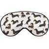 NIBABAEU NIBABA EU Bassotto Yoga Fitness Posa Razza Maschera per gli Occhi per Uomini Donne Adolescenti Bambini Notte Sonno Ombra Copertura Comfort per Viaggi Yoga Pisolino