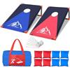 NZQXJXZ Cornhole Gioco Set per Adulti, Set Portatile di Gioco di Cornhole con 8 Sacchi di Fagioli e Borsa per il Trasporto per Esterni, Interni, Cortile, Prato, Spiaggia, 3 x 2 Ft