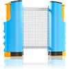 YEAMLTE Rete Ping Pong da Tavolo, Retrattile da Ping Pong con Clip, Conveniente Rete Ping Pong Espandibile Fino a 170 CM, per Viaggi All'aperto, Tavoli da Interno ed Esterno (Grigio)