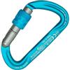 Kong. Argon S. Moschettone Compatto in Alluminio con Ghiera a Vite per Arrampicata. Scorrimento Fluido della Corda. Sistema Keylock. Made in Italy. EN 362/B, EN 12275/B. Peso 43g.