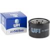 UFI Filters, Filtro Olio 23.565.00, Filtro Olio per Ricambio, Adatto a Moto, Applicabile su Diversi Modelli Mitsubishi e Smart