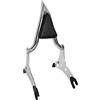 DreDoggMoto Motorcycle Backrest Sissy Bar Passenger Back Rest Pad Compatible for Indian Dark Horse Challenger Chieftain Roadmaster Springfield Pursuit Vintage Limited 2014-2023 2024 (24 Height, Chrome)