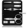 Zwilling Set manicure da 5 pezzi con tronchesino compatto in pelle nera Set per manicure 1 pz.