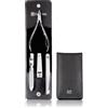 Zwilling Classic inox Set manicure e pedicure da 4 pezzi con tronchesino per unghie, in pelle nera Set per manicure 1 pz.