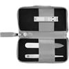 Zwilling Set manicure e pedicure da 3 pezzi con tronchesino per unghie compatto, vegano, grigio Set per la cura delle unghie 1 pz.