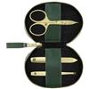 Zwilling Set manicure e pedicure da 3 pezzi con forbicine combinate, vegan, verde Set per la cura delle unghie 1 pz.