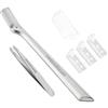 Tweezerman Retail Collection Mini Slant Tweezer & Brow Razor Set, silver Set per sopracciglia 1 pz.