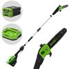 Greenworks GD60PS25 - Potatore su asta di prolunga a batteria 60V - Batteria 2Ah