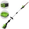 Greenworks G60PHT51 - Tagliasiepi su asta di prolunga a batteria 60V 2Ah - Starter kit 60V 2Ah in omaggio!