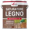 ARCANE INDUSTRIES Saturatore per legno, a base di oli naturali vegetali - ARCAWOOD COLOR 284-2,5 L (fino a 12,5 m²) Mogano - Tinta Rossa - ARCANE INDUSTRIES