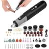 Flintronic Mini Trapano Elettrico Kit, Include 138 Accessori 5 livelli | Utensile rotante multifunzione 4,2V, velocità regolabile 5000-25000 giri, per foratura, incisione, smerigliatura