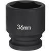 sourcing map Bussola a 6 punti da 3/4 36 mm metriche 40Cr in acciaio legato mandrino dado dado Impact Socket