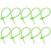 QUARKZMAN 20Pz Fascette in Silicone da 6, Fascette Zip Riutilizzabili, Organizzatori per Cavi per Casa Ufficio Cucina Sacchetti Cibo, Verde