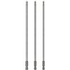 QUARKZMAN 3 Pezzi Punta Cacciavite A Stella T25 Con Attacco Esagonale 1/4 Lunghezza 8 (200mm) Punta Magnetica Senza Foro Anti-Manomissione 6 Punte Stella Cacciavite Per Trapano.