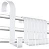 Caianwin, gancio bianco per radiatori rotondi, gancio multiuso per radiatori tondi, porta asciugamani, termosifoni da bagno per scaldasalviette (12)