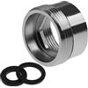 HATOOLHA Adattatore aeratore per rubinetto, in ottone, per filtro dell'acqua del rubinetto, adattatore filettato NPT da 28 mm a 22 mm (da femmina a maschio)