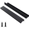 DNDGDLUA Maniglie per Mobili Nere Maniglie Occulte per Armadi 200mm Maniglie Cucina con Viti per Porta di Armadio Cassetti 8 Pezzi
