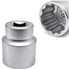 FAST WORLD SHOPPING - Chiave a Bussola Poligonale 38mm - 12 Punte Socket Attacco 3/4 - Bussola Professionale Bi-Esagonale per Chiavi a Cricchetto, Acciaio Cr-V, uso Professionale e Fai da Te