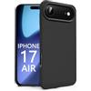N NEWTOP Cover Compatibile per Apple iPhone 17 Air, Custodia TPU SOFT Gel Silicone Ultra Sottile Flessibile Case Posteriore Protezione Fotocamera Anti Urto Guscio Scocca Colorato (Nero)