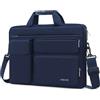 MOSISO 16 pollici Borsa Tracolla Laptop,15-15,6 pollici Custodia PC Compatibile con MacBook Air 15/Pro 16/Pro 15,Dell XPS Plus, Borsa Tracolla con Apertura Laterale&4 Tasche Cerniera, Blu Navy
