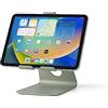 Tabdoq Supporto da tavolo per tablet solido combinabile con tutti i tablet e iPad da 8 a 13 pollici, verde