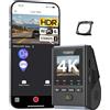 VIOFO A119M Pro 4K HDR Mini Dashcam per Auto con CPL, Wi-Fi 6 e GPS Fotocamera per Auto Anteriore con STARVIS 2, Comando Vocale e Riproduzione Vocale, Visione Notturna 2.0, Modalità di Parcheggio con