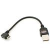System-S Cavo Micro USB 2.0 da 10 cm, angolo sinistro, adattatore ad angolo di 90 gradi