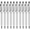 iSoul, pennino stilo capacitivo, penna stilo e pennino per schermo touchscreen, per Apple iPad, iPad Mini, iPhone 6, 7, Plus, Samsung Galaxy, cellulari e tablet, in metallo nero