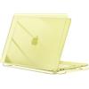 MOSISO Custodia Compatibile con MacBook Neo 13 pollici Cover, Modello A3404 Versione 2026 con Chip A18 Pro, Case Rigida Protettiva Antigraffio, Giallo Agrume Cristallo