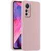 HULLIN Custodia per Telefono in Silicone Colorato, Adatta per Xiaomi MI 12 Lite (6.55) - Polvere di sabbia