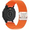 Hinnwer 22mm Nylon Cinturino Compatibile con Amazfit Balance 3/Balance Ultra/Cheetah 2 Ultra/Bip Max/Active Max/T-Rex 3 Pro 48mm, Chiusura Paracadute Elastico Sportivo Cinturino - Arancione