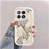 hdqICase Compatibile con Xiaomi Poco X6 Pro 5G Bianco Cover | Farfalla Custodia Onda Silicone Morbido