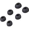 Panlouting 3 Paia | Ricambio Gommini Tappi Silicone compatibili con Gli Auricolari JBL Endurance Peak 3 | S/M/L 3 Diverse Misure | Nero