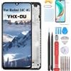 YHX-OU 6.88'' Nero+Telaio TFT Schermo per Xiaomi Redmi 14C 4G 2411DRN47C 2409BRN2CA 2409BRN2CG 2409BRN2CY LCD Display Touch Screen Digitizer Ricambio Assembly con Utensili Inclusi + Vetro temperato