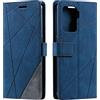 SONWO Cover per Oppo A94 / Oppo A95 5G / Oppo Reno 5Z, Flip Caso in PU Pelle Case Cover Portafoglio Custodia per Oppo A94 / Oppo A95 5G / Oppo Reno 5Z, [Kickstand] [Slot per Schede], Blu